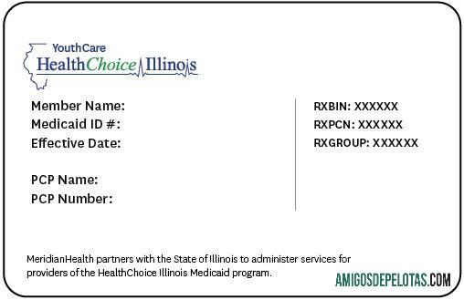 Cartão de identificação médica Illinois HealthChoice dos EUA baixar para verificação